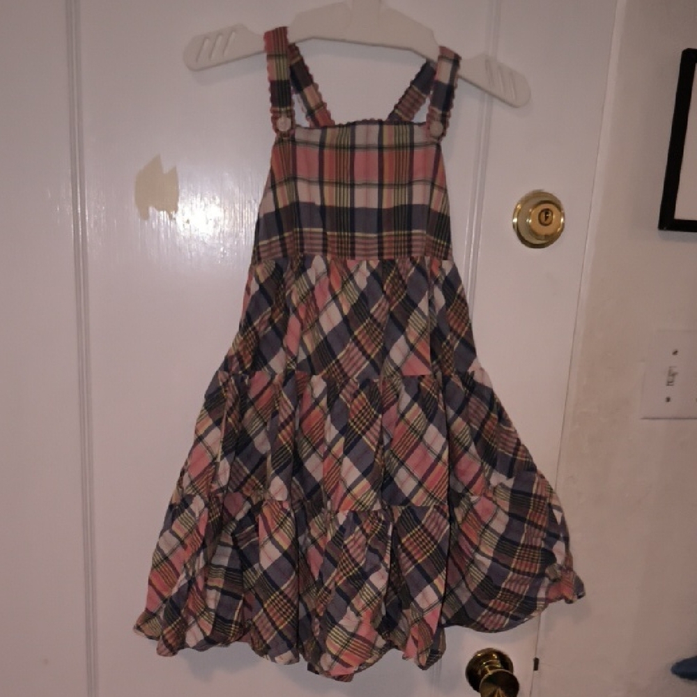 Ralph Lauren Kids | Plaid Dress - Pink, Blue, Cream